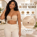 Nictiva strapless bra shown with support and fit details